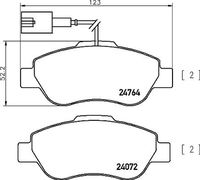 BREMBO P24150 - Juego de pastillas de freno - PRIME LINE