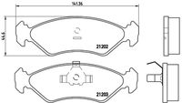 BREMBO P24028 - Juego de pastillas de freno - PRIME LINE