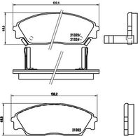 BREMBO P 28 016 - Juego de pastillas de freno