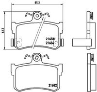 BREMBO P28027 - Juego de pastillas de freno - PRIME LINE