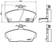 BREMBO P 28 019 - Juego de pastillas de freno