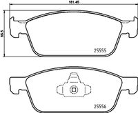 BREMBO P24199 - Juego de pastillas de freno - PRIME LINE