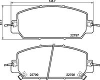 BREMBO P28098 - Juego de pastillas de freno - PRIME LINE