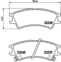 BREMBO P30011 - Juego de pastillas de freno - PRIME LINE