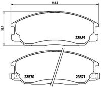 BREMBO P30013 - Juego de pastillas de freno - PRIME LINE