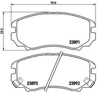 BREMBO P30018 - Juego de pastillas de freno - PRIME LINE