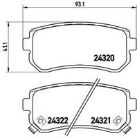 BREMBO P30025 - Juego de pastillas de freno - PRIME LINE