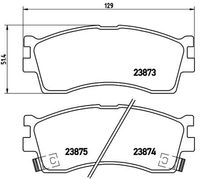 BREMBO P30016 - Juego de pastillas de freno - PRIME LINE