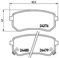 BREMBO P30033 - Juego de pastillas de freno - PRIME LINE