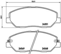 BREMBO P30036 - Lado de montaje: Eje delantero<br>para diámetro disco de freno [mm]: 321<br>Contacto avisador de desgaste: con avisador acústico de desgaste<br>Artículo complementario / información complementaria 2: Chapa antichirridos<br>Material: Low-Metallic<br>Homologación: ECE-R90<br>Número de WVA: 22246<br>Ancho [mm]: 152,2<br>Altura [mm]: 59,9<br>Espesor/grosor 1 [mm]: 17,1<br>Espesor/grosor 2 [mm]: 17,5<br>