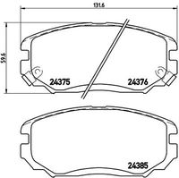 BREMBO P30038 - Juego de pastillas de freno - PRIME LINE