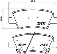 BREMBO P30101 - Juego de pastillas de freno - PRIME LINE