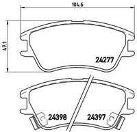 BREMBO P30027 - Juego de pastillas de freno - PRIME LINE