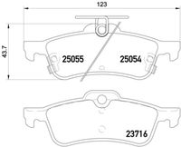 BREMBO P28070 - Juego de pastillas de freno - PRIME LINE