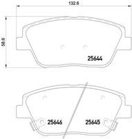 BREMBO P30066 - Juego de pastillas de freno - PRIME LINE