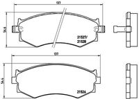 BREMBO P30002 - Juego de pastillas de freno - PRIME LINE