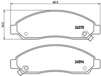 BREMBO P34005 - Juego de pastillas de freno - PRIME LINE