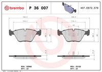 BREMBO P36007 - Juego de pastillas de freno - PRIME LINE