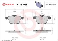 BREMBO P36028 - Juego de pastillas de freno - PRIME LINE