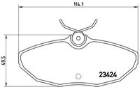 BREMBO P 36 013 - Juego de pastillas de freno