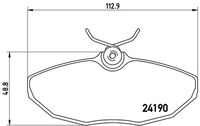 BREMBO P36015 - Juego de pastillas de freno - PRIME LINE