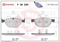 BREMBO P36029 - Juego de pastillas de freno - PRIME LINE