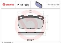 BREMBO P 44 005 - Juego de pastillas de freno