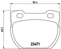 BREMBO P44006 - Juego de pastillas de freno - PRIME LINE