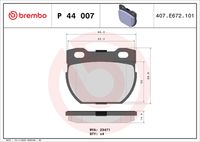 BREMBO P44007 - Juego de pastillas de freno - PRIME LINE