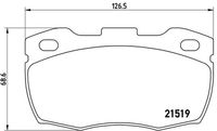 BREMBO P44015 - Juego de pastillas de freno - PRIME LINE