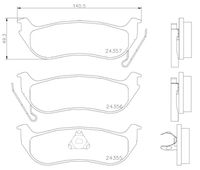 BREMBO P 37 009 - Juego de pastillas de freno