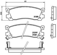 BREMBO P 49 025 - Juego de pastillas de freno