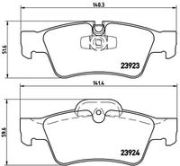 BREMBO P50064 - Lado de montaje: Eje delantero<br>Espesor [mm]: 21<br>Altura [mm]: 70<br>Contacto avisador de desgaste: preparado para indicador desgaste<br>Artículo complementario/Información complementaria: sin accesorios<br>Sistema de frenos: Teves<br>Ancho 1 [mm]: 193<br>Ancho 2 [mm]: 194<br>Artículo complementario / información complementaria 2: con clip de émbolo<br>Número de WVA: 23925<br>Número de WVA: 23922<br>