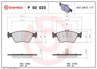 BREMBO P50023 - Juego de pastillas de freno - PRIME LINE