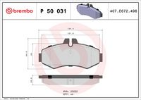 BREMBO P50031 - Juego de pastillas de freno - PRIME LINE