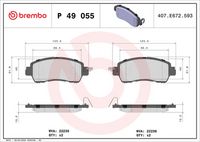 BREMBO P49055 - Juego de pastillas de freno - PRIME LINE