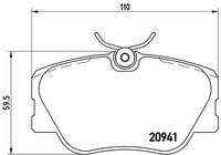 BREMBO P50008 - Juego de pastillas de freno - PRIME LINE