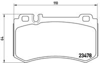 BREMBO P50061 - Juego de pastillas de freno - PRIME LINE