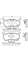 BREMBO P 49 004 - Juego de pastillas de freno