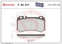 BREMBO P50077 - Juego de pastillas de freno - PRIME LINE