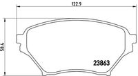 BREMBO P 49 029 - Juego de pastillas de freno