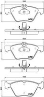 BREMBO P50075 - Juego de pastillas de freno - PRIME LINE