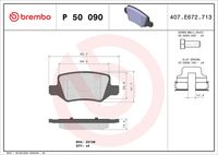 BREMBO P50090 - Juego de pastillas de freno - PRIME LINE