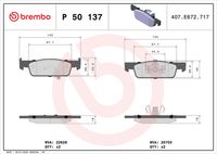 BREMBO P50137 - Juego de pastillas de freno - PRIME LINE