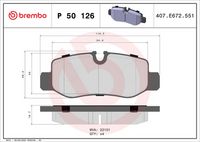 BREMBO P50126 - Juego de pastillas de freno - PRIME LINE