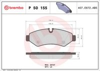 BREMBO P50155 - Juego de pastillas de freno - PRIME LINE