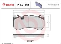 BREMBO P50142 - Juego de pastillas de freno - PRIME LINE