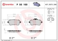 BREMBO P50100 - Juego de pastillas de freno - PRIME LINE