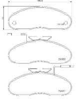 BREMBO P56019 - Juego de pastillas de freno - PRIME LINE