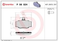 BREMBO P56024 - Lado de montaje: Eje trasero<br>Artículo complementario/Información complementaria: con accesorios<br>Artículo complementario / información complementaria 2: con tornillos<br>Artículo complementario / información complementaria 2: con instrucciones de montaje<br>Artículo complementario / información complementaria 2: Chapa antichirridos<br>Nº art. de accesorio recomendado: 1 987 474 493<br>Material: Low-Metallic<br>Homologación: ECE-R90<br>Número de WVA: 21545<br>Espesor [mm]: 14,5<br>Ancho [mm]: 83,4<br>Altura [mm]: 56,9<br>cantidad de tornillos: 2<br>Sistema de frenos: Lucas-Girling<br>